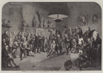 Retratos de todos los Primeros Académicos Reales de Johan Joseph Zoffany